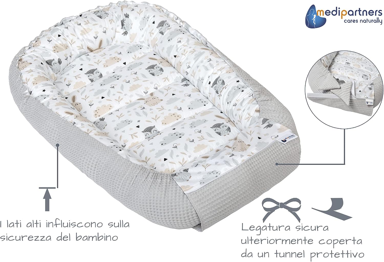 Thumbnail 1 de Medi Partners Riduttore Lettino Neonato 100x60x15