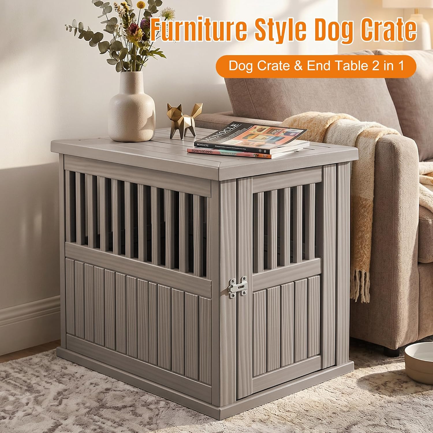 Detalle de EFU Dog Crate Furniture, 43-Inch
