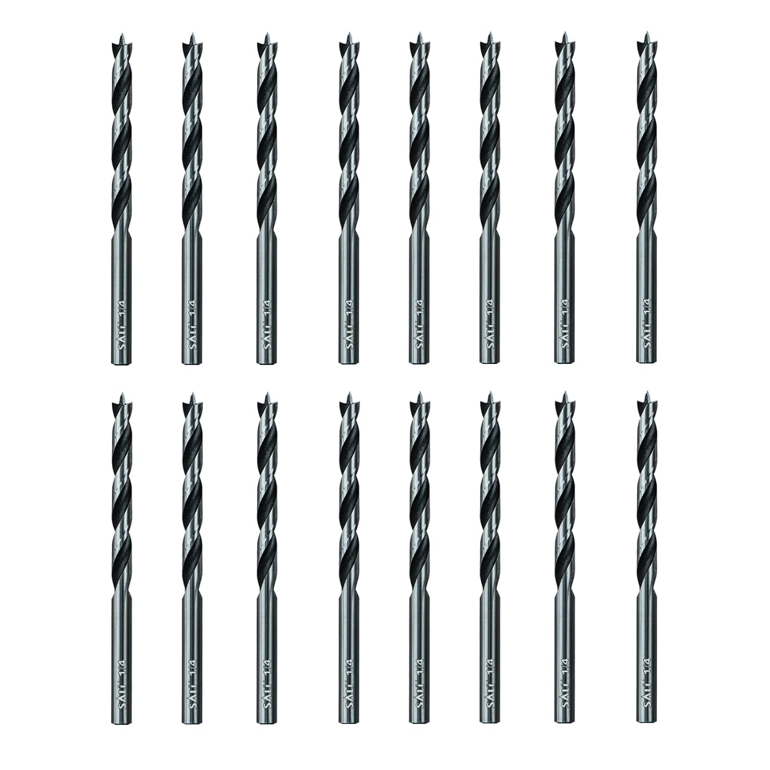 Thumbnail 6 de SALI Holzbohrer-Set 4 mm, 20-tachiges Brad-Point-Set aus Karbonstahl