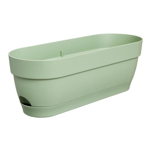 Thumbnail 3 de Elho Vibia Campana Trough 50 jardinera balcón Ø 49 cm verde pistache