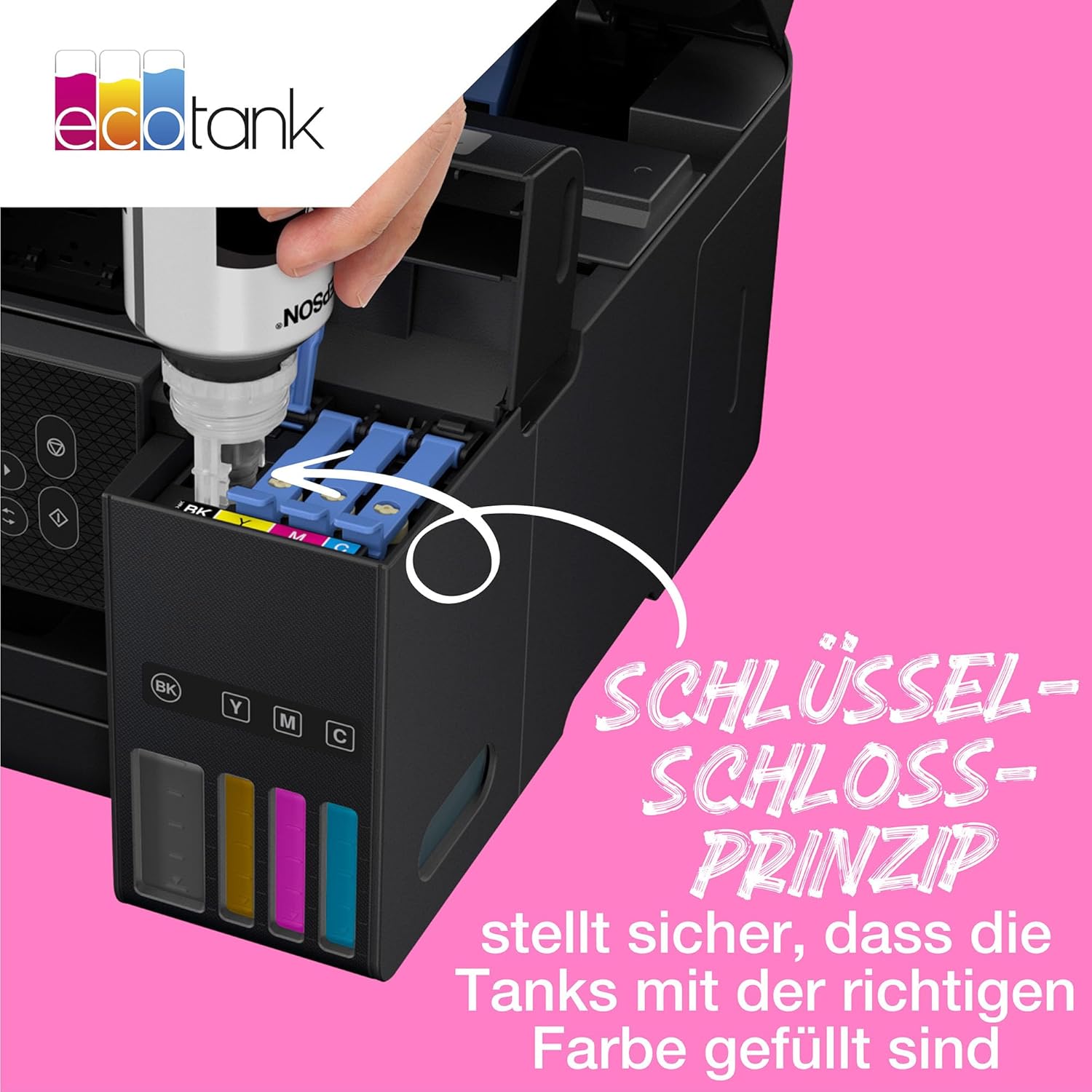Thumbnail 5 de Epson EcoTank 102 Original Tinte Vier Farben