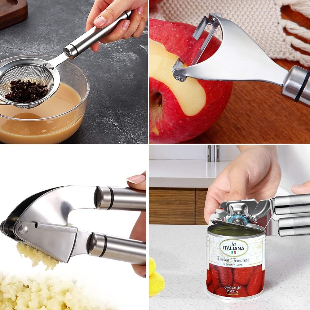 Thumbnail 6 de 35-Piece Cooking Utensils Set Silicone Wooden Handles