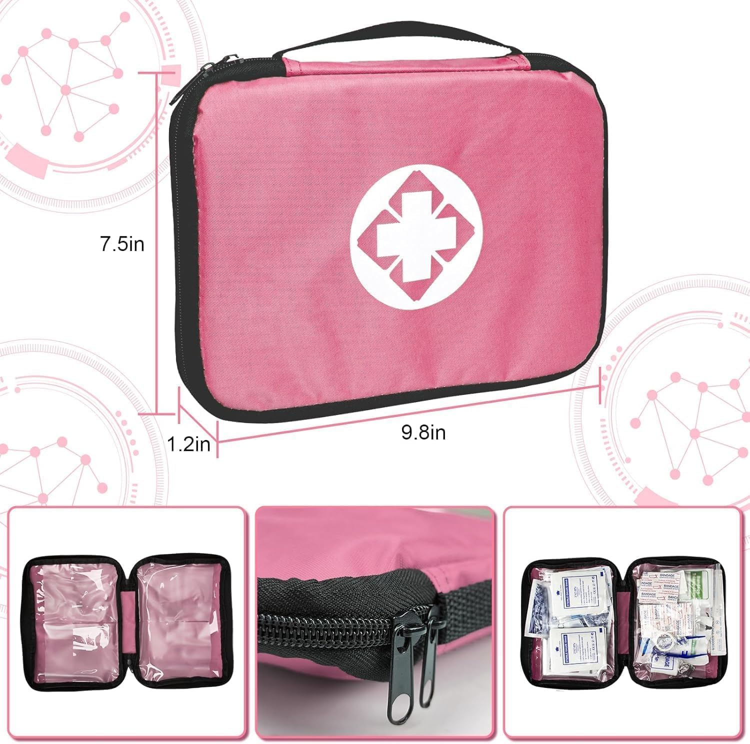 Detalle de 305Pcs Car First Aid Kit Refill Supplies for Business and Home