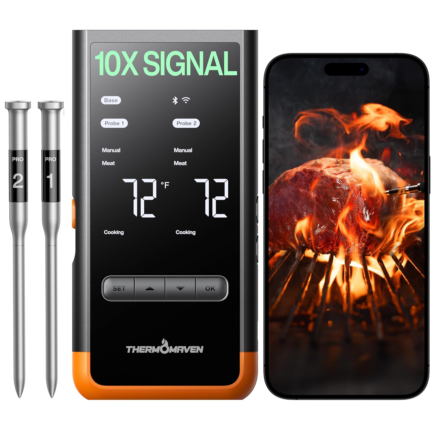 Detalle de ThermoMaven Smart Meat Thermometer with 6 Sensors ⚡