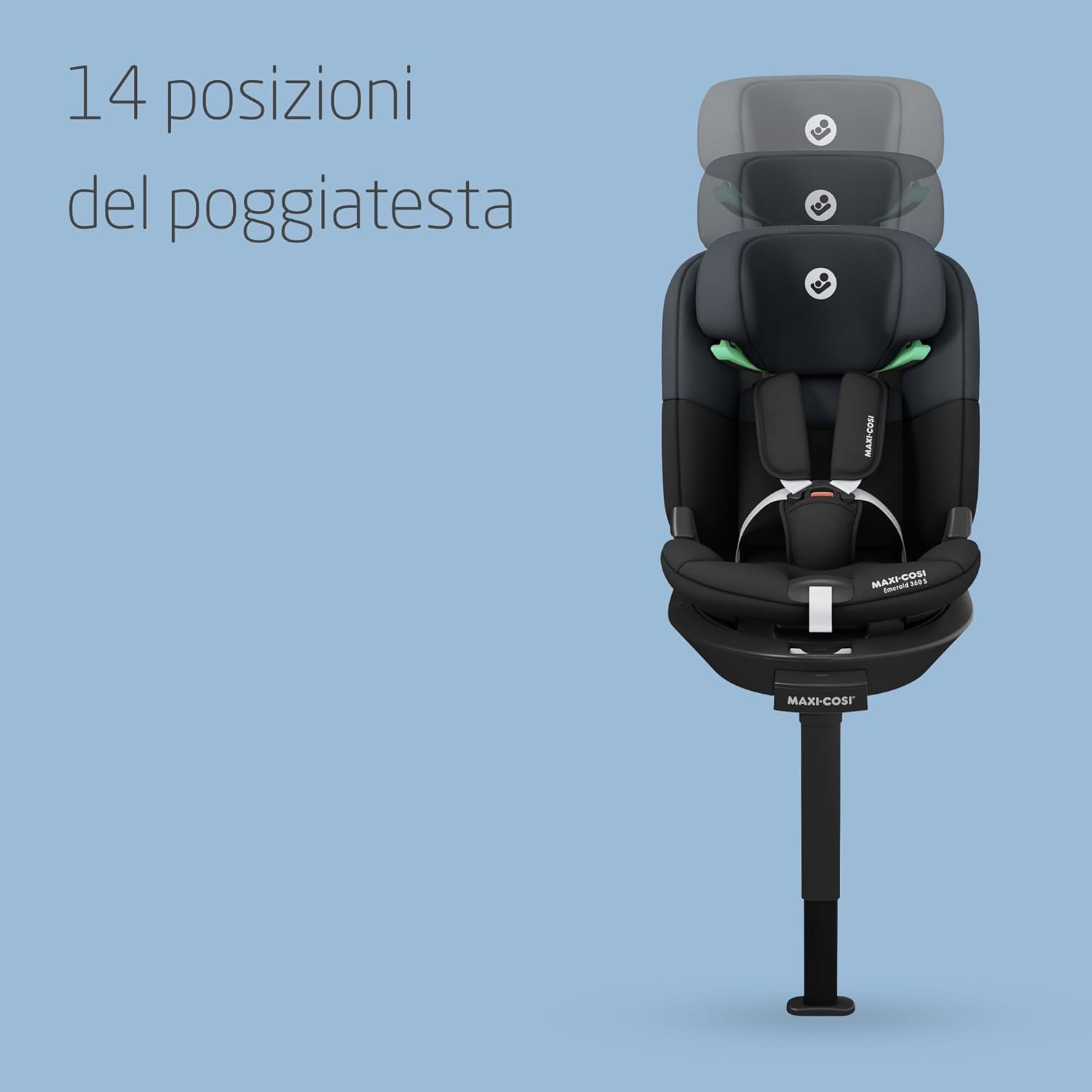 Detalle de Maxi-Cosi Emerald 360 S i-Size: seggiolino auto girevole 0-12 anni (40-150 cm) con protezione G-CELL