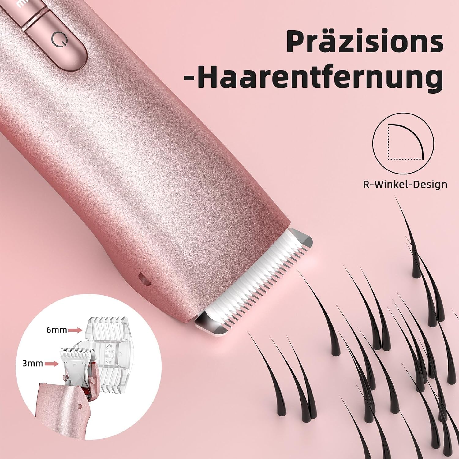 Detalle de Rasierer Damen 2-in-1 Intimrasierer – Nass-Trocken, USB-Aufladung, IPX7