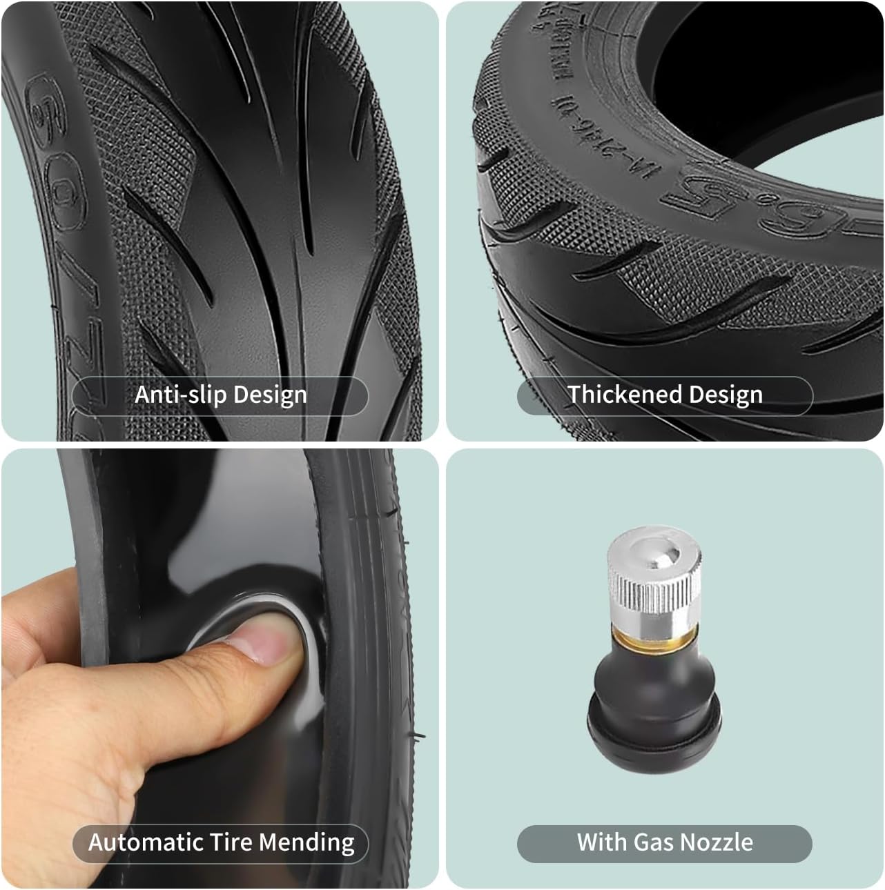 Thumbnail 6 de Prodroam 10 Zoll Tubeless Reifen 60/70-6.5 – selfheilend, pannensicher
