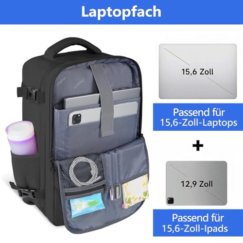 Thumbnail 3 de Taygeer Ryanair Handgepäck 40x30x20 Rucksack – kompakt, praktisch und robuste Allzweck-Tasche