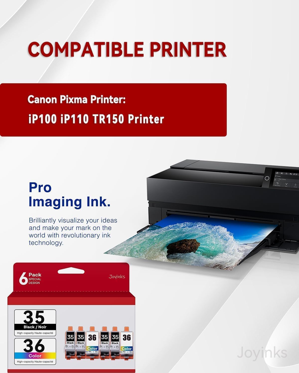 Detalle 2 de Joyinks Ink Cartridges, 6-Pack