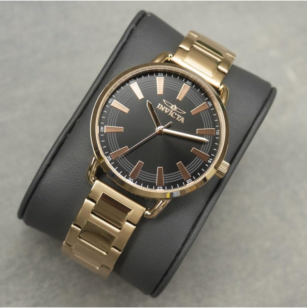 Thumbnail 1 de Invicta Wildflower Femme 38 mm – Montre quartz en acier inoxydable, cadran noir
