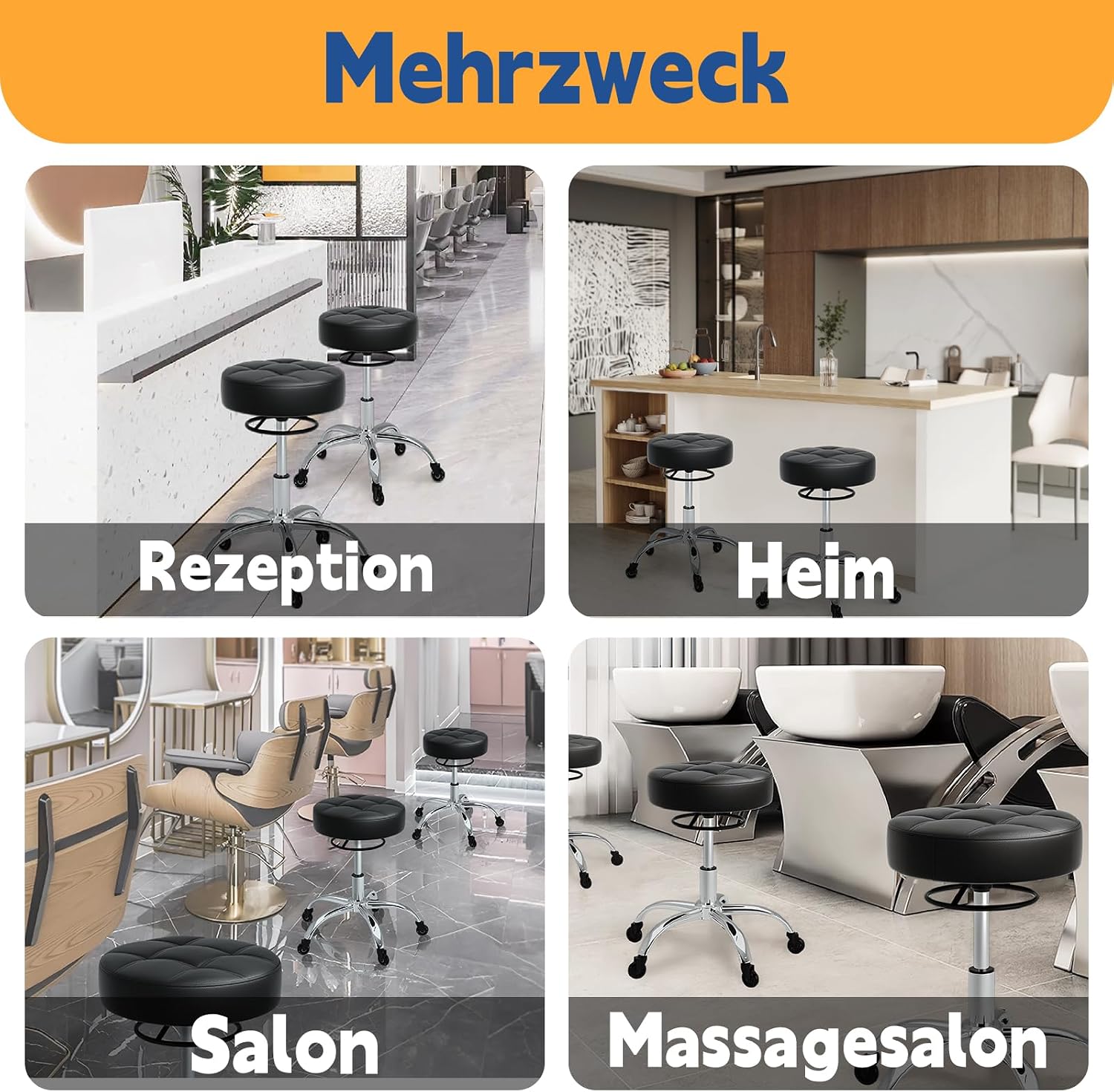 Thumbnail 5 de Rollhocker höhenverstellbar 50–62 cm 💺
