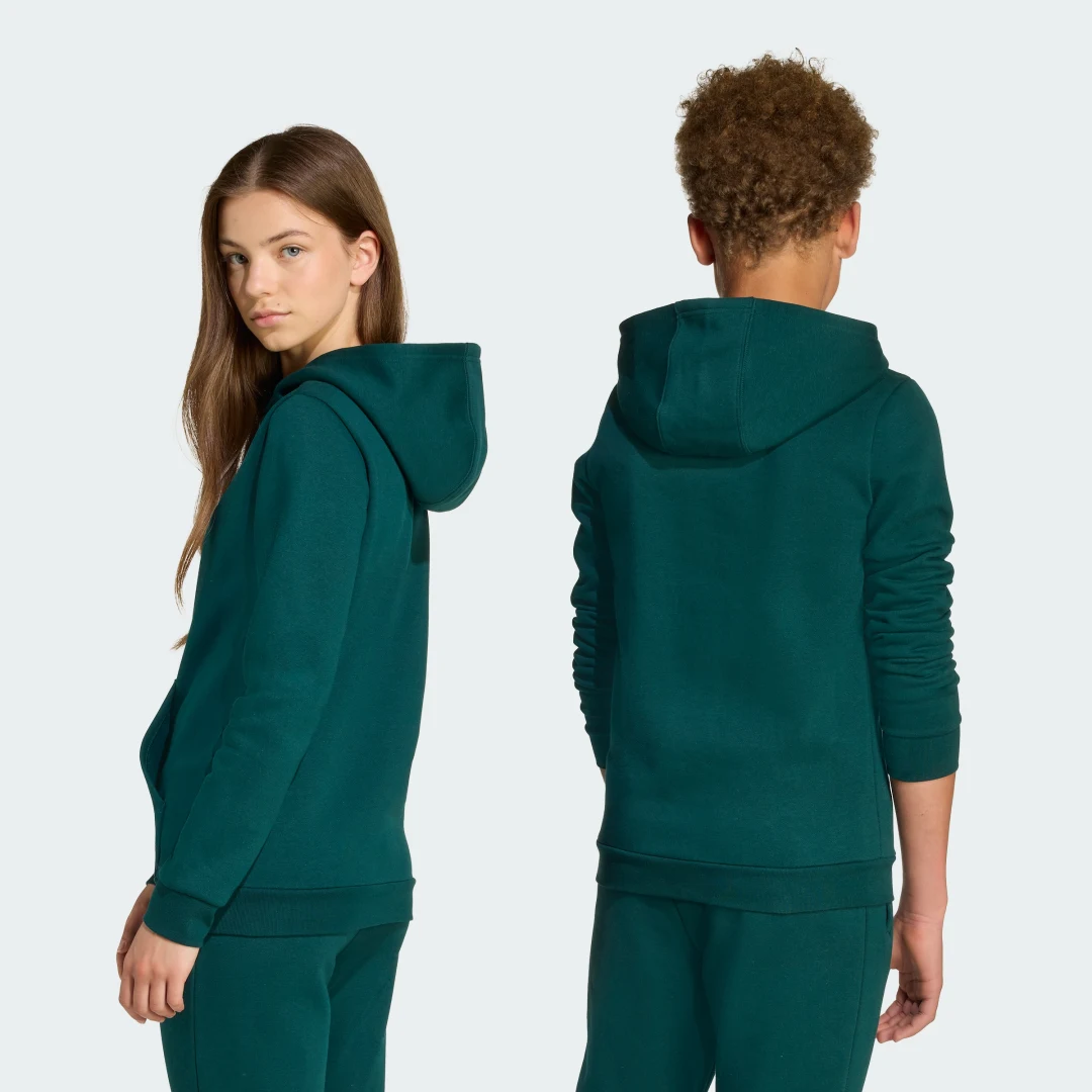 Detalle 2 de Sudadera con capucha Adidas verde: cómoda, casual y perfecta para el día a día