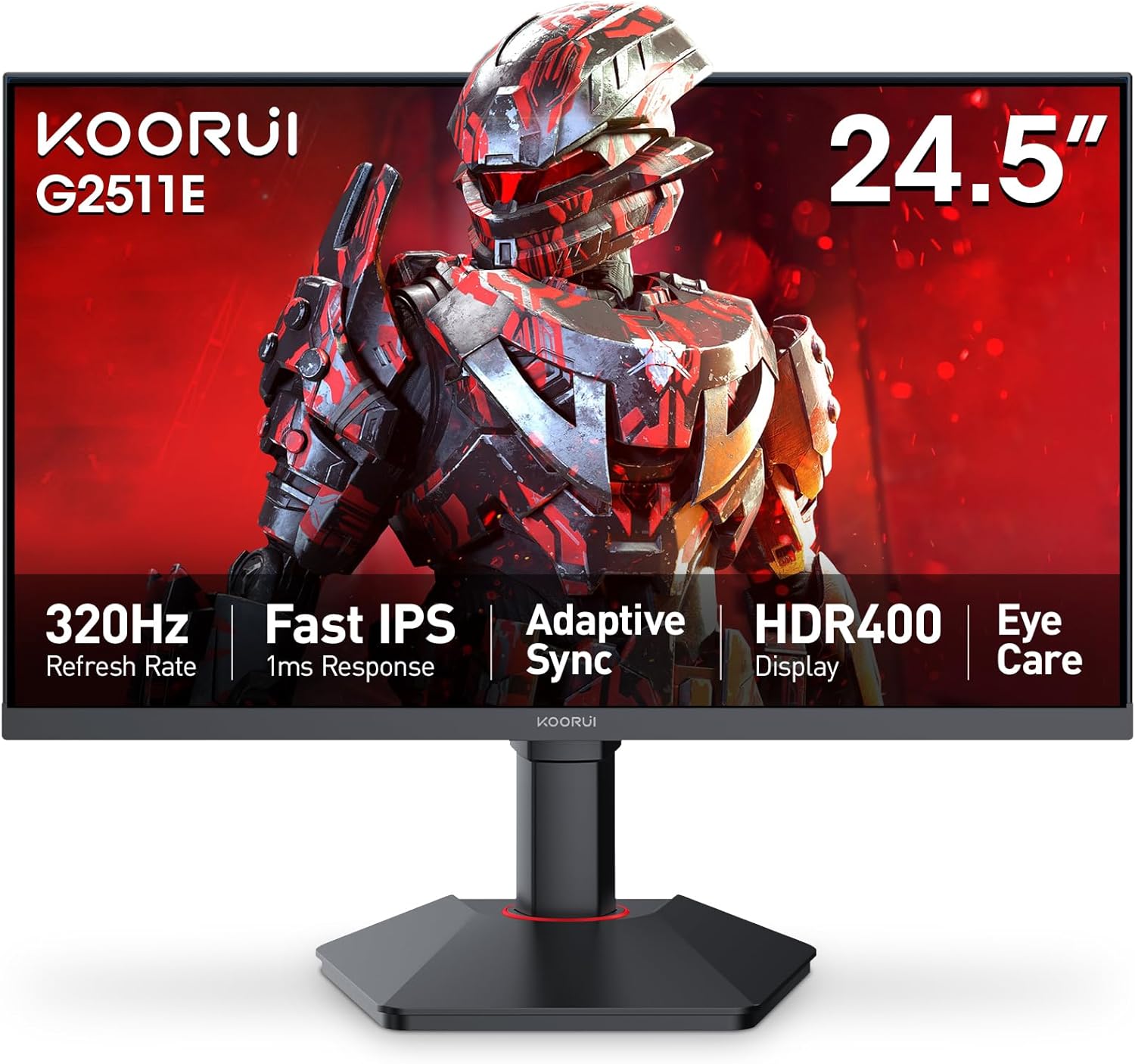 Detalle de KOORUI G2511P 24.5" 200Hz gaming monitor