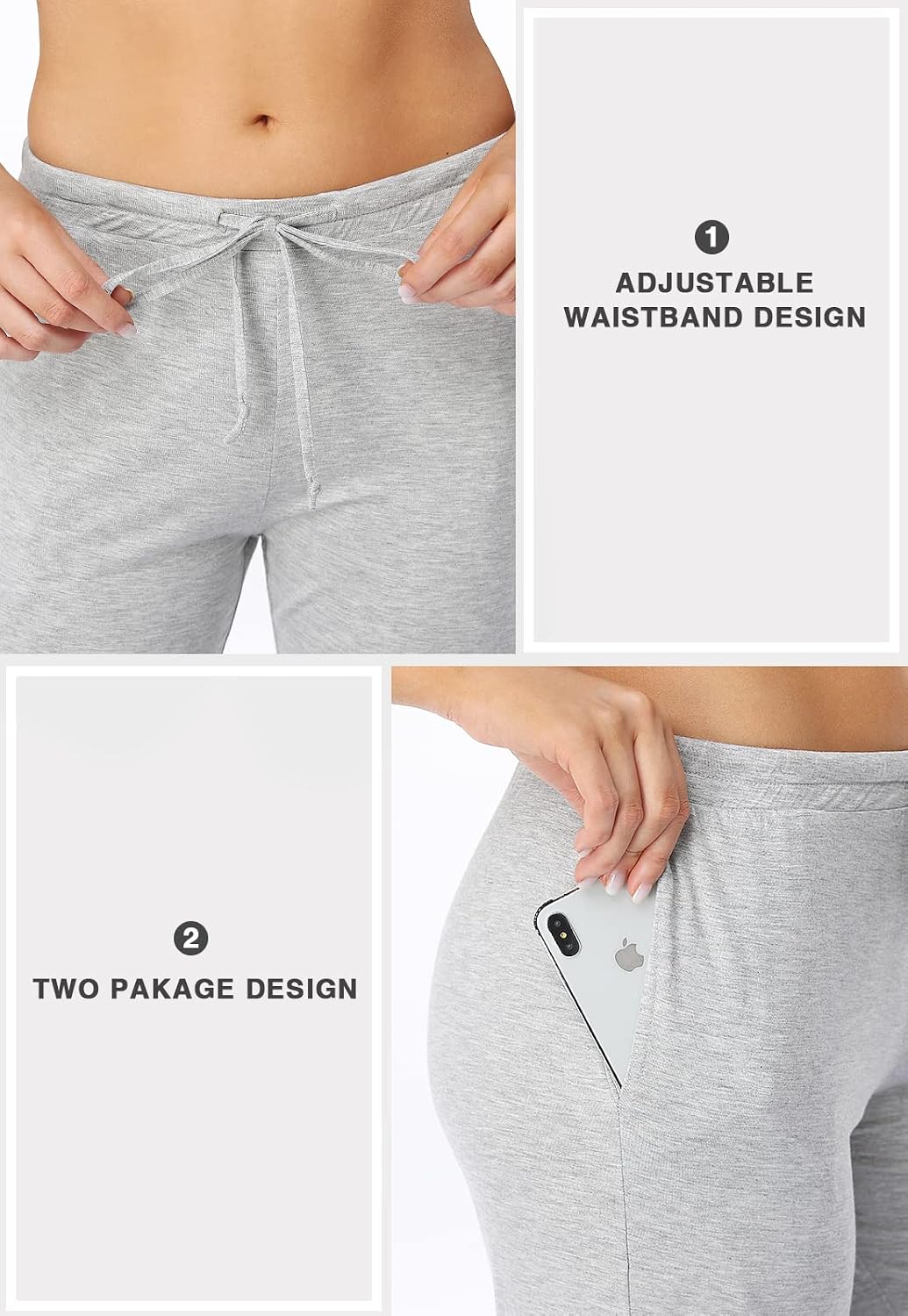 Detalle de Vislivin Casual Womens Lounge Pants with Pockets