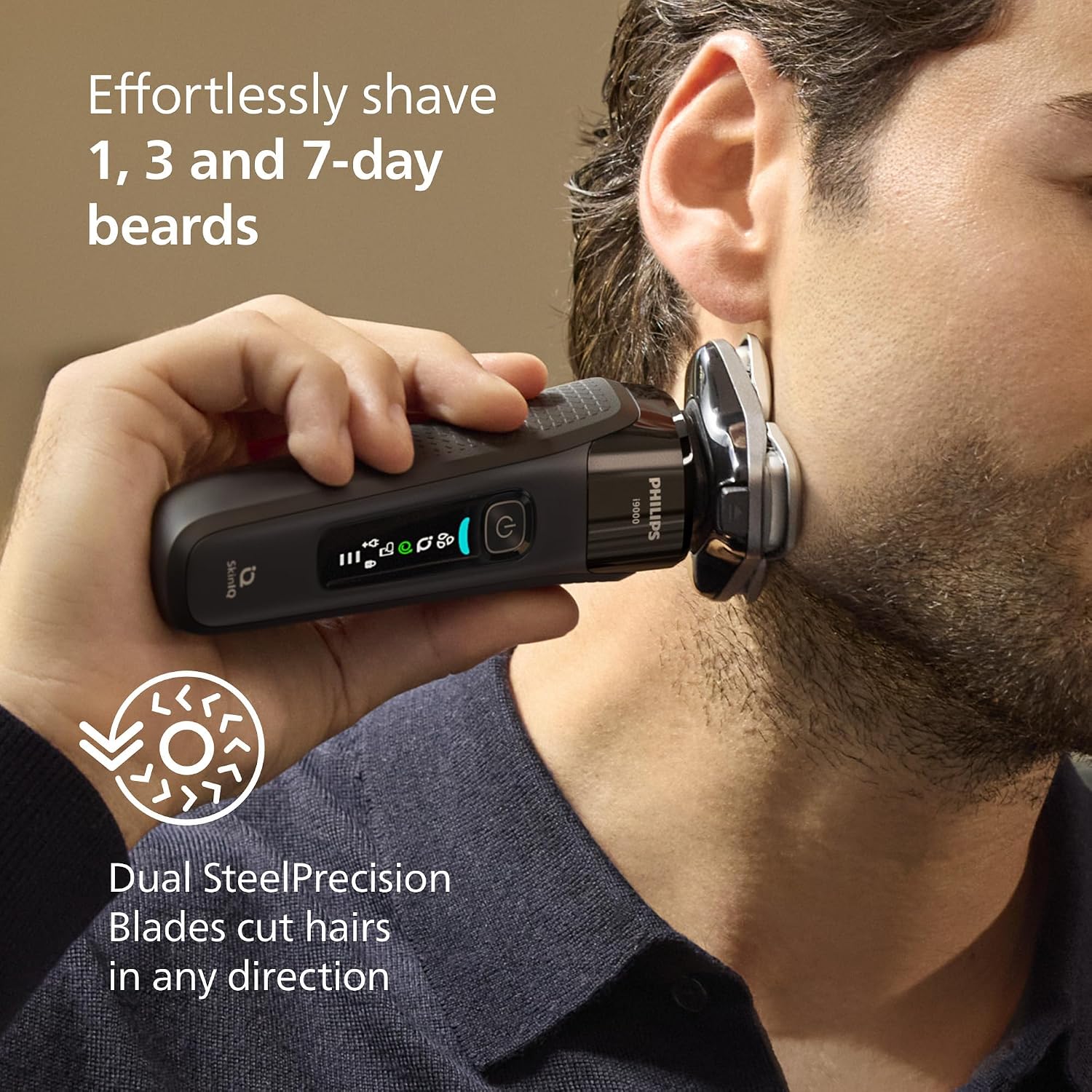 Thumbnail 3 de Philips Shaver i9000 X9000/10: Wet & Dry Electric Shaver with SkinIQ Technology