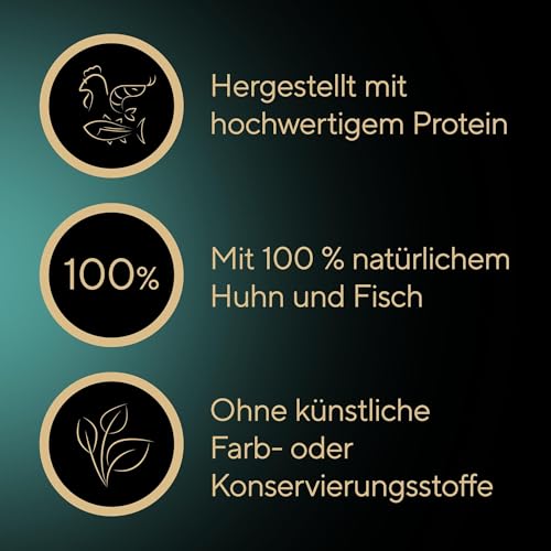Detalle de SHEBA Filets Adult Katzenfutter in Sauce mit Huhn und Thunfisch – 16x60 g Schale