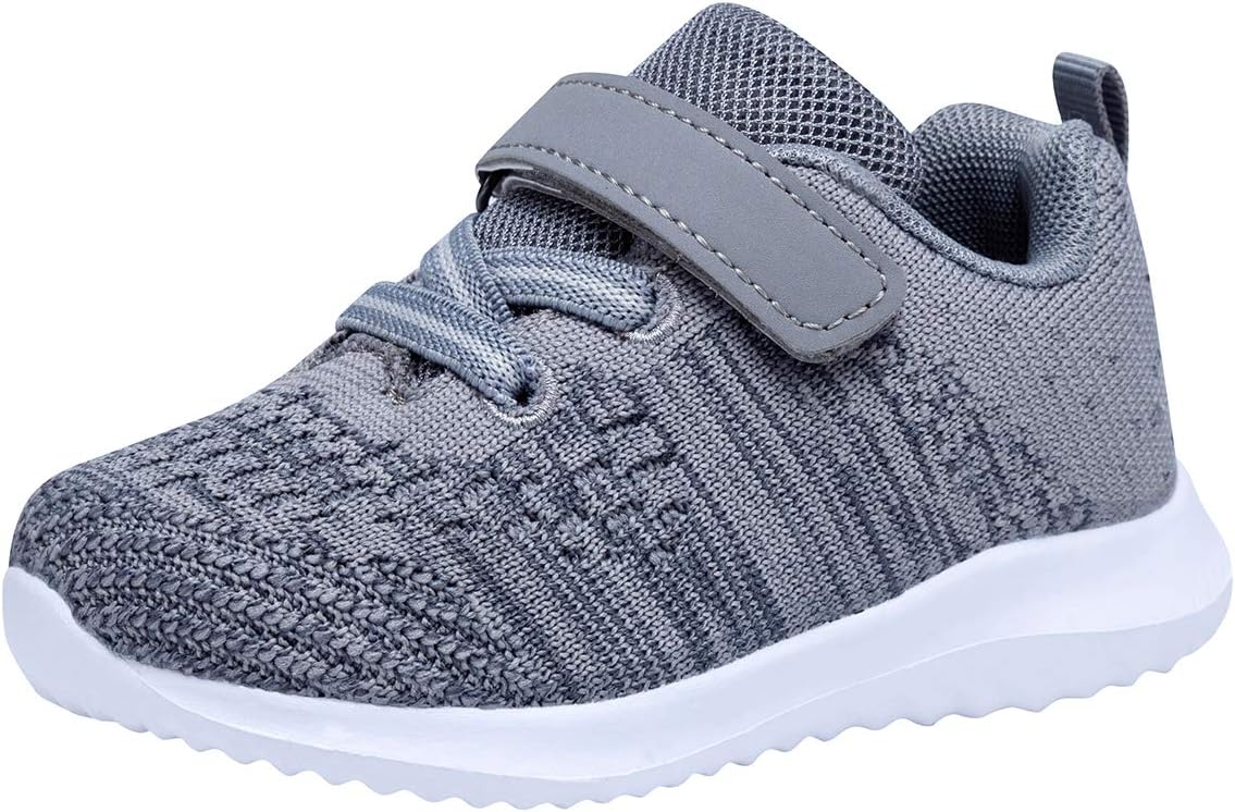 Detalle de COODO Toddler/Little Kid Running Sports Sneakers with Breathable Knit