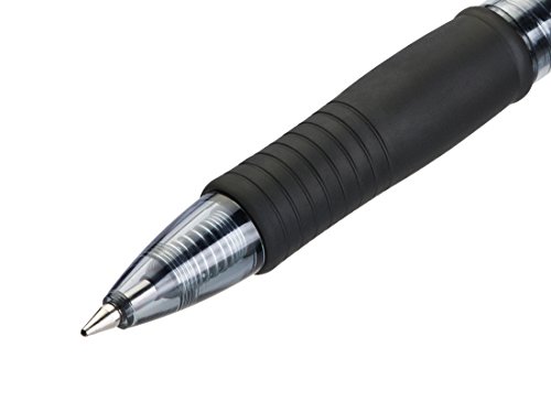 Detalle de Pilot Set di 6 G2 Plus: penne roller gel a scatto, punta media 0,7 mm, ricaricabili – nero