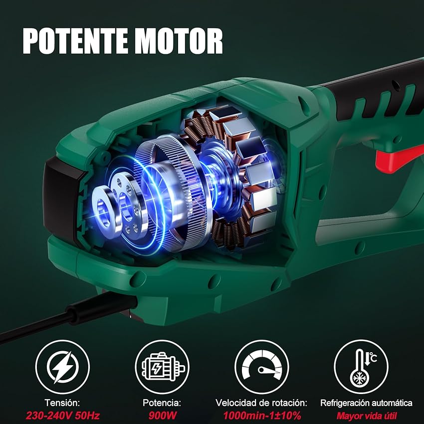 Thumbnail 3 de HYCHIKA Cortasetos eléctrico 900 W telescópico 200–250 cm