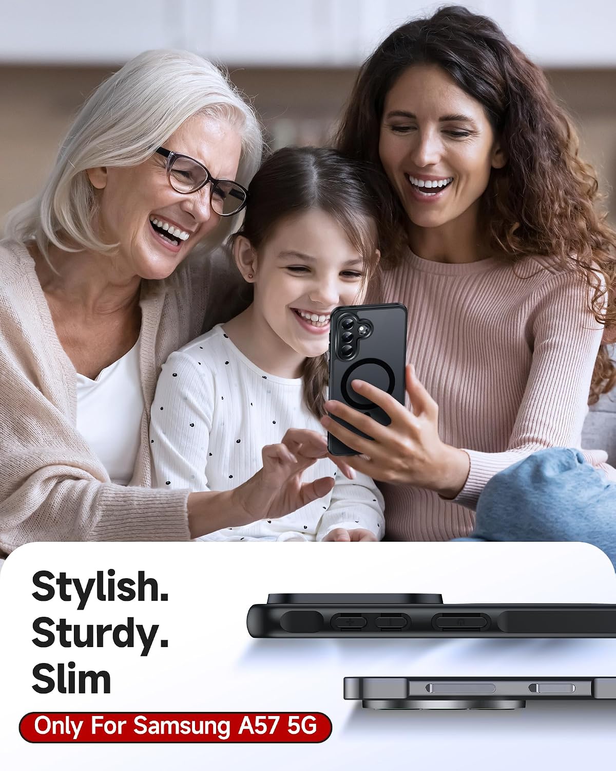 Thumbnail 6 de LeYi Magnetic for Samsung Galaxy A57-5G Case with 2 Screen Protectors and Full Camera Protection