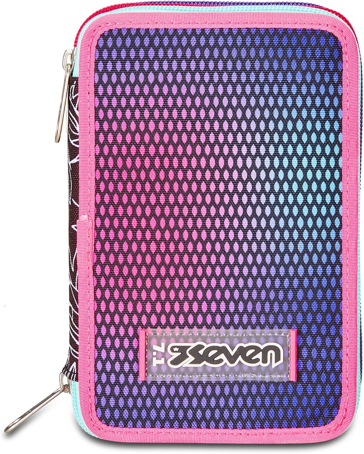 Detalle de Seven Astuccio Scuola Elementare a 3 scomparti con Set di Penne, Pennarelli e Matite – Shadefull Girl