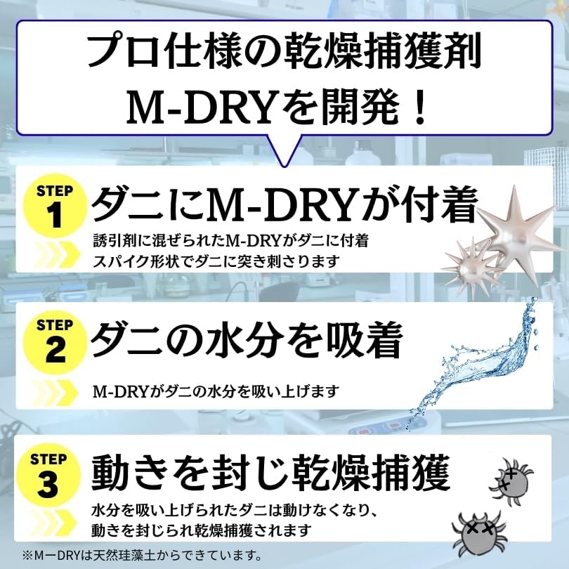 Detalle de タニサケ ダニ捕り番長 ダニ捕りシート 2枚入り・約6か月持続・殺虫成分不使用