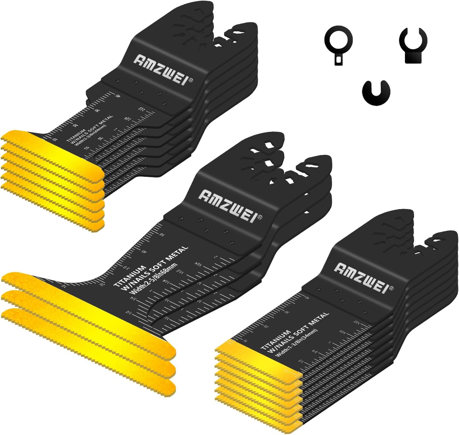 16pcs Titanium Multitool Blades Set