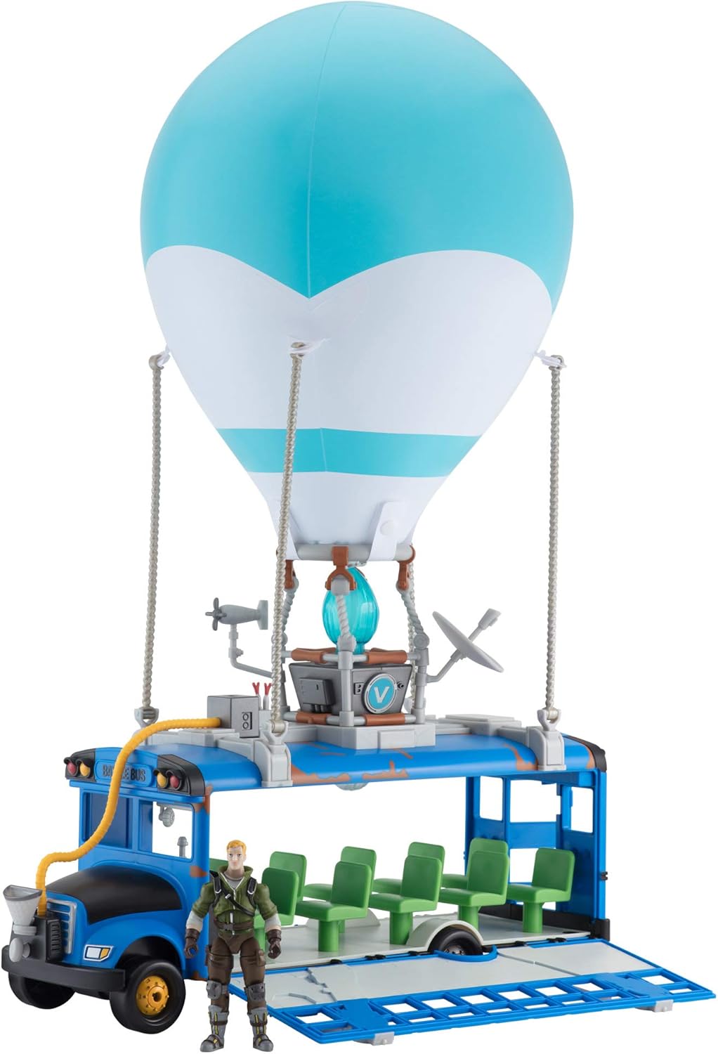 Detalle de Fortnite FNT-Super Battle Bus 10 figuras