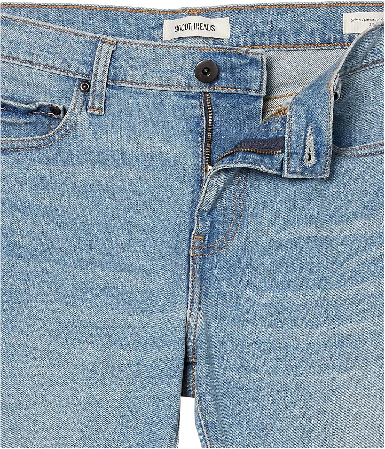 Detalle 2 de Amazon Essentials Herren Jeans Skinny-Fit Comfort-Stretch – Auslauffarben