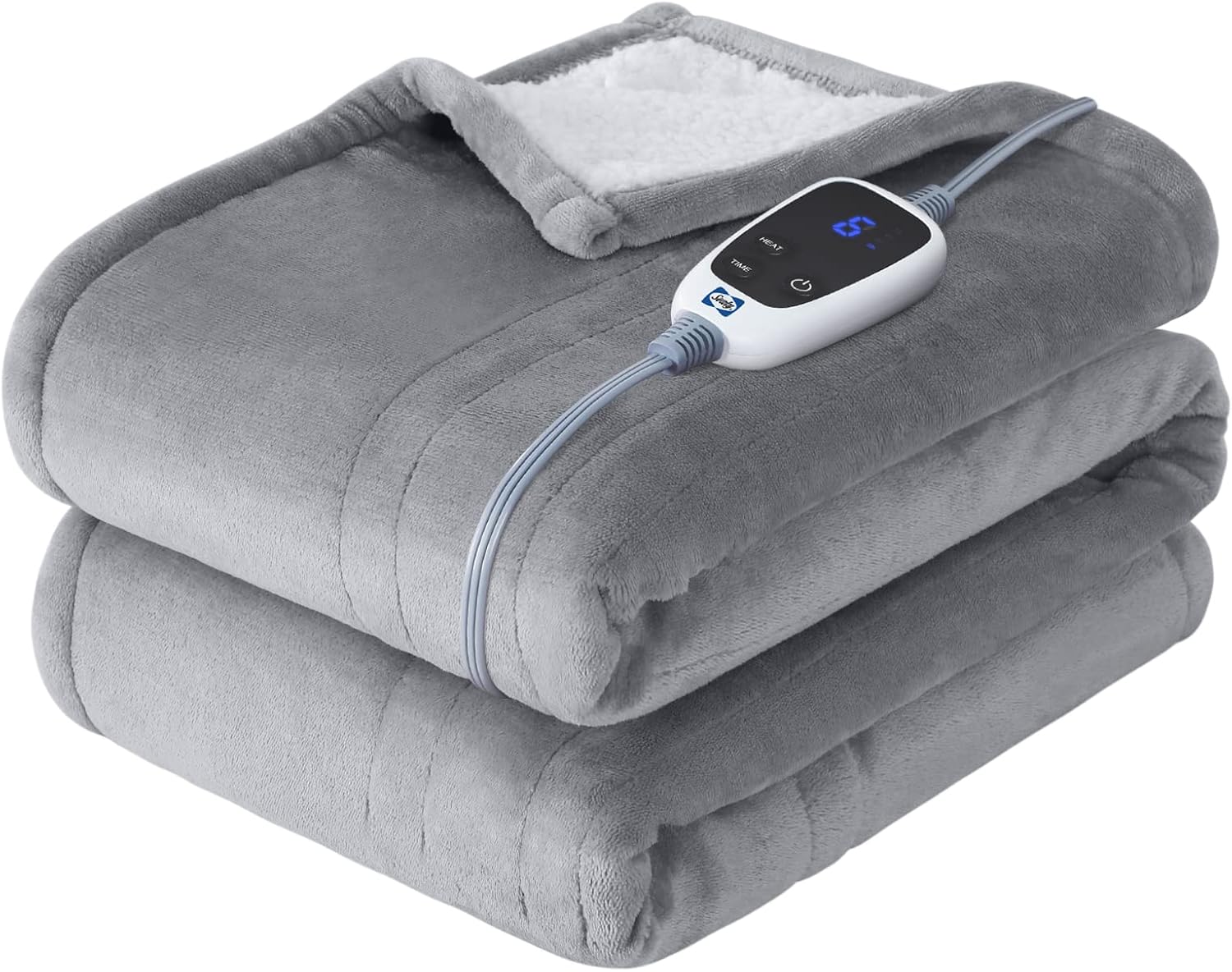Detalle de Sealy Heated Throw Blanket, 50 x 60 Inches