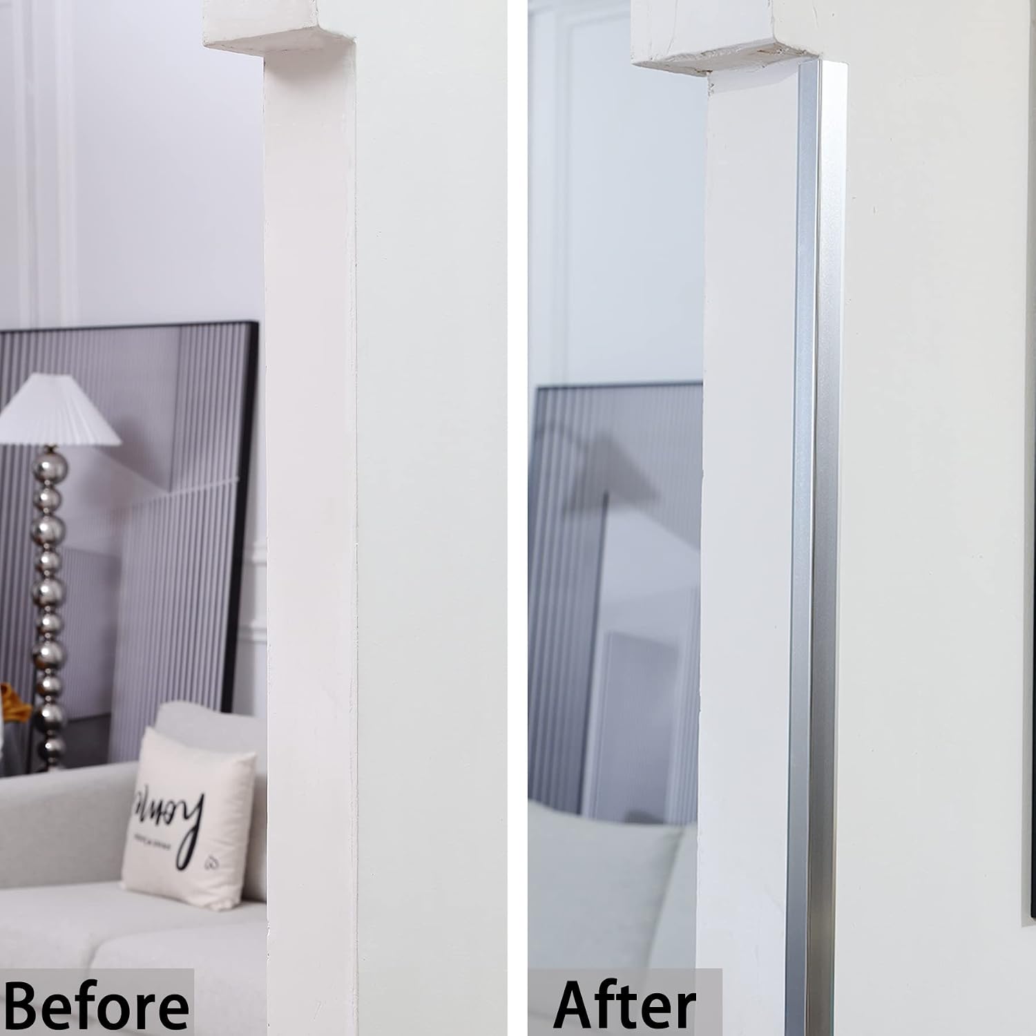 Detalle de Aluminum L-Molding Corner Guards