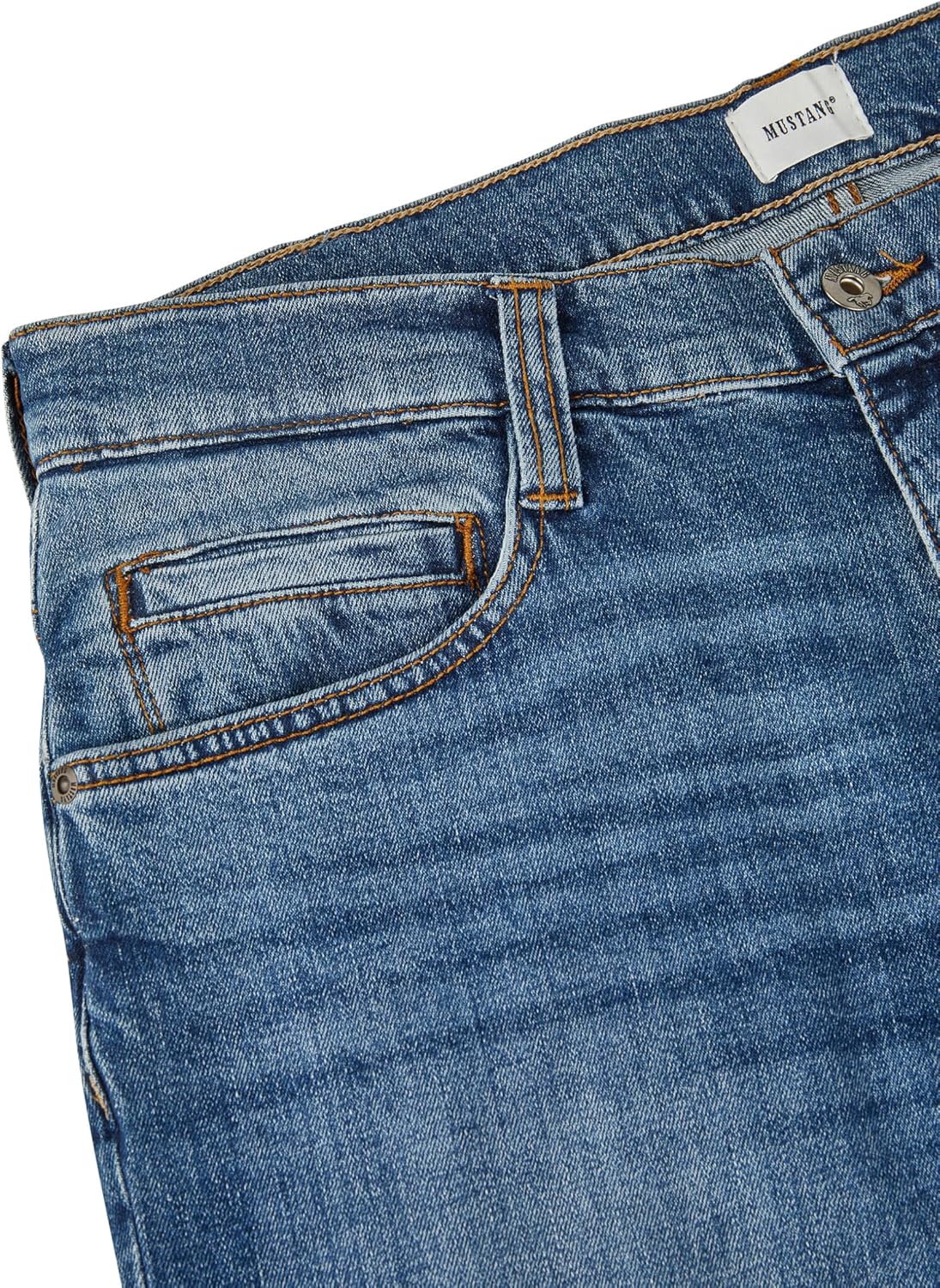 Thumbnail 2 de MUSTANG Herren Stretch Jeans Oregon Bootcut in Schwarz/Blau – Denim mit normaler Taille
