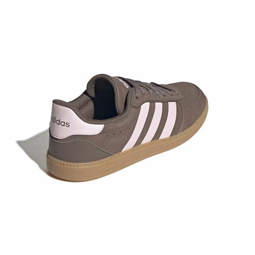 Detalle de adidas Donna Breaknet Sleek Shoes – Earth Strata/Clear Pink/Gum, 38 EU