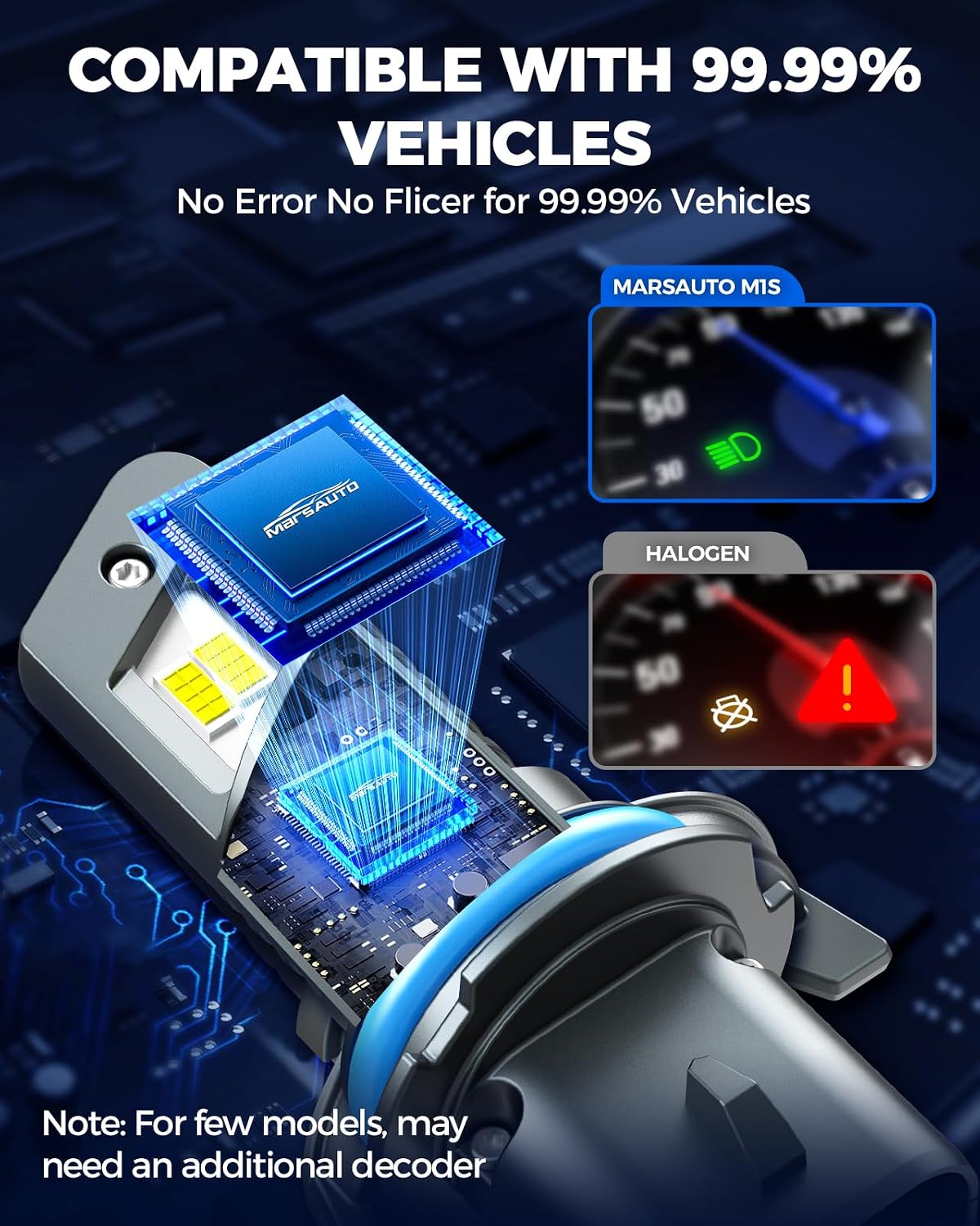 Thumbnail 3 de Marsauto 9006 LED headlight bulbs