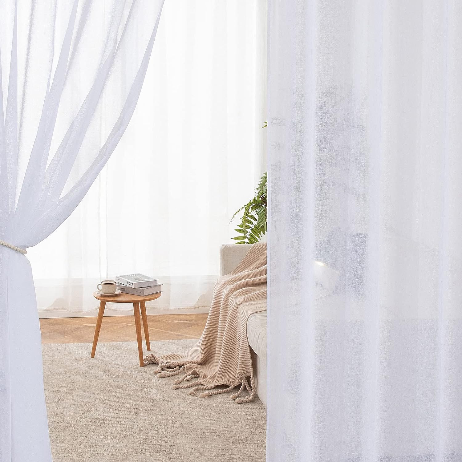 Thumbnail 4 de MIULEE Paneles Transparentes Blancos 🏡 140x122 cm
