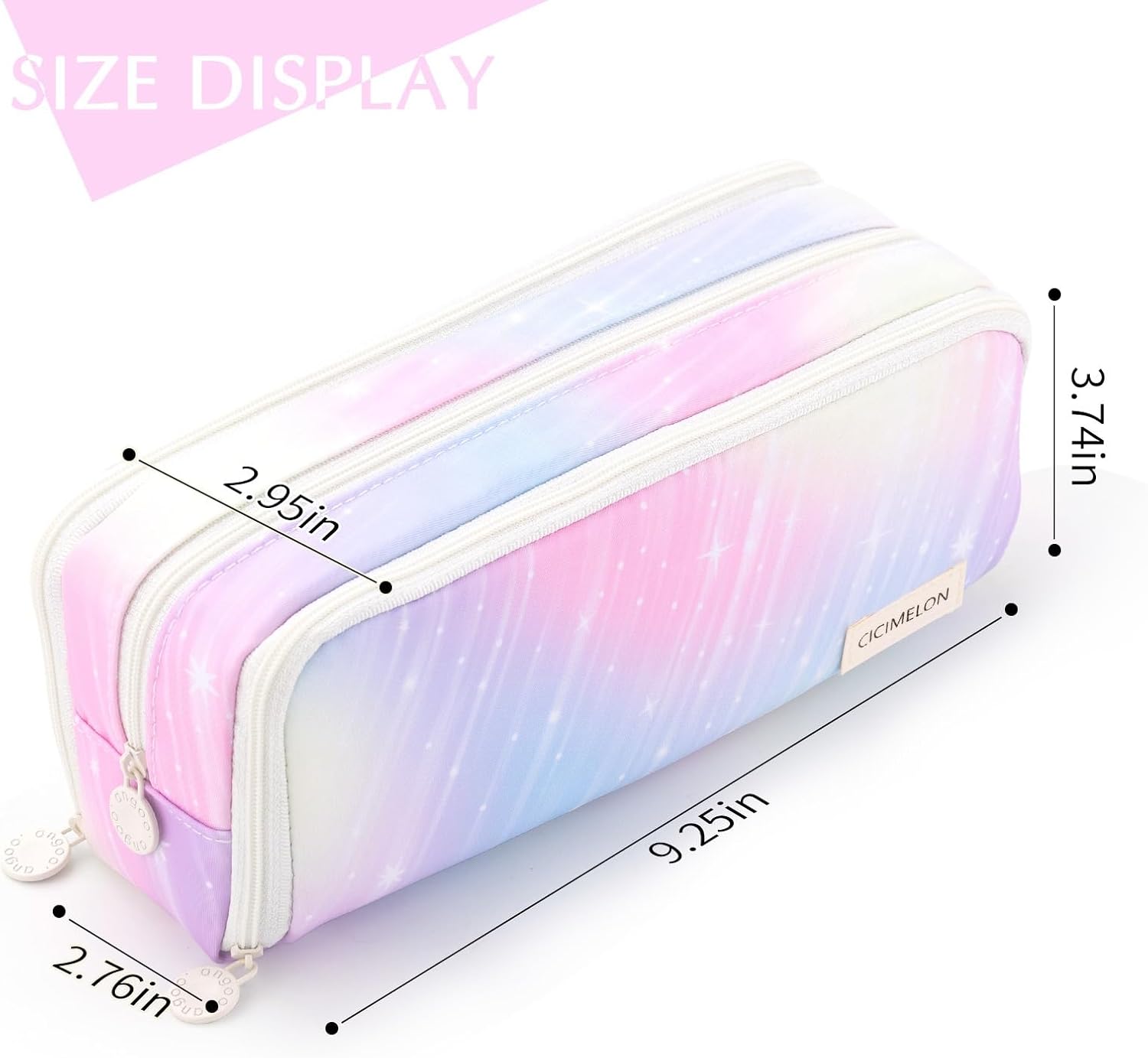 Thumbnail 4 de CICIMELON CI-S 3-Compartment Pencil Case, Meteor Polyester Pouch
