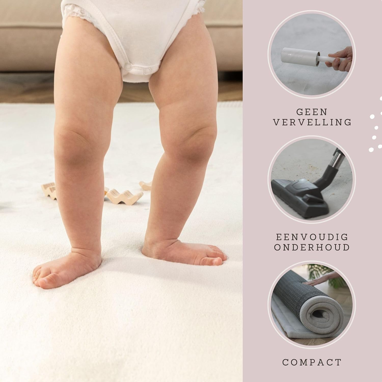 Thumbnail 4 de Hakuna Matte HM-CP-200-150-G speelmat voor baby’s, grijs, memoryfoam