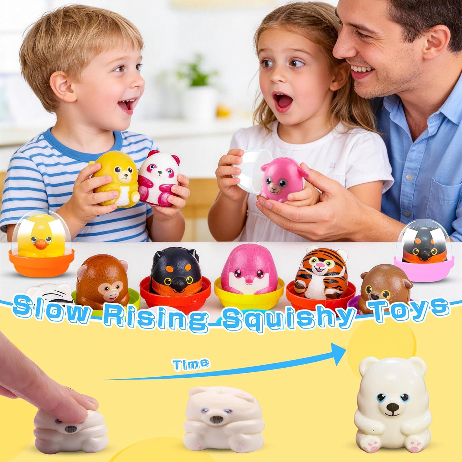 Thumbnail 3 de KissFree 40-Pack Slow Rising Squeeze Toys (2-Inch Capsules), Kids Party Favor Squishies
