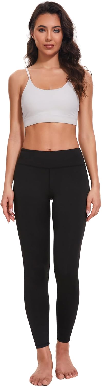 Detalle de Leovqn High Waist Gym Leggings for Women with Side Pockets – Practical, squat‑proof comfort for workouts