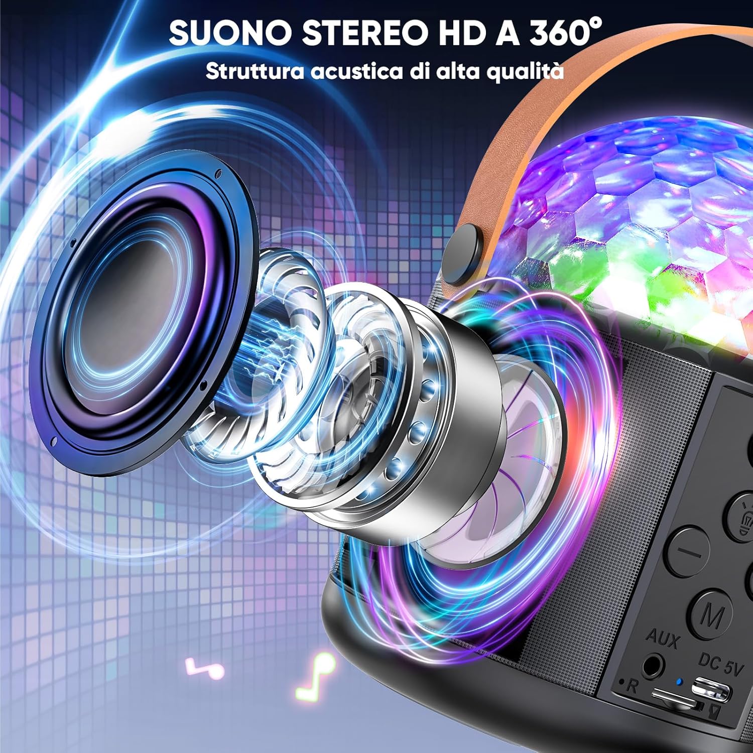 Thumbnail 3 de Karaoke con microfono portatile 🎤