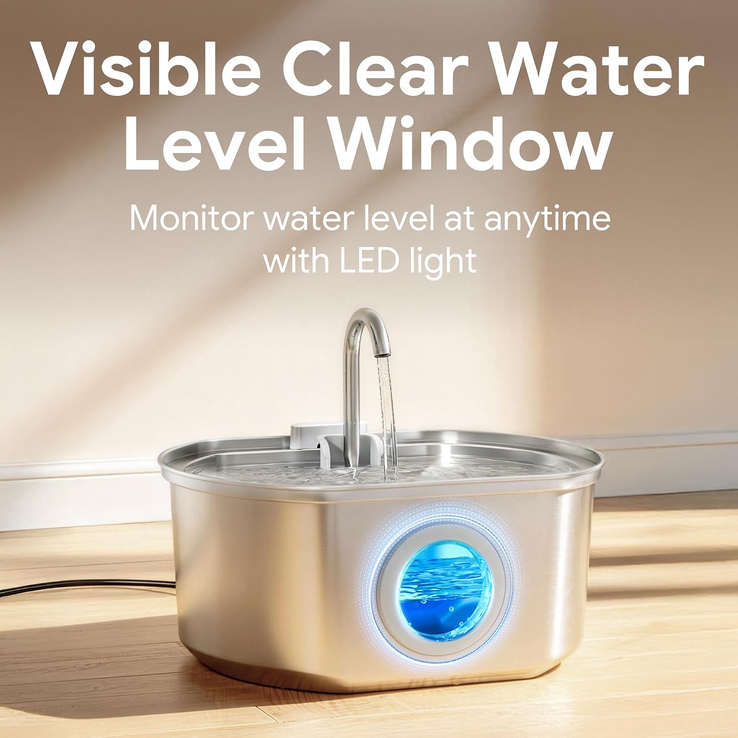 Thumbnail 6 de Cat Water Fountain Stainless Steel 108 oz automatic pet fountain