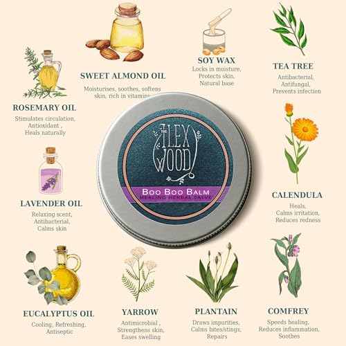 Thumbnail 6 de The Ilex Wood set de regalo de bálsamo herbal vegano para irritaciones (3 x 100 ml)