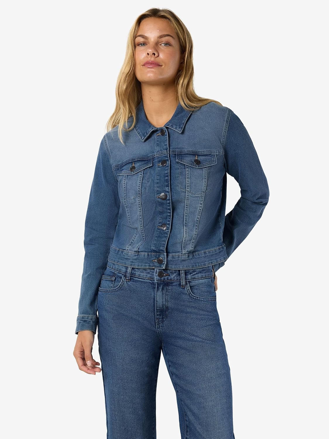 Thumbnail 6 de Noisy May Debra Denim Jacket Donna – Giubbotto jeans blu