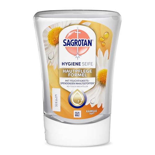 Detalle 2 de Sagrotan No-Touch Nachfüller Kamille – 5 x 250 ml für No-Touch Seifenspender