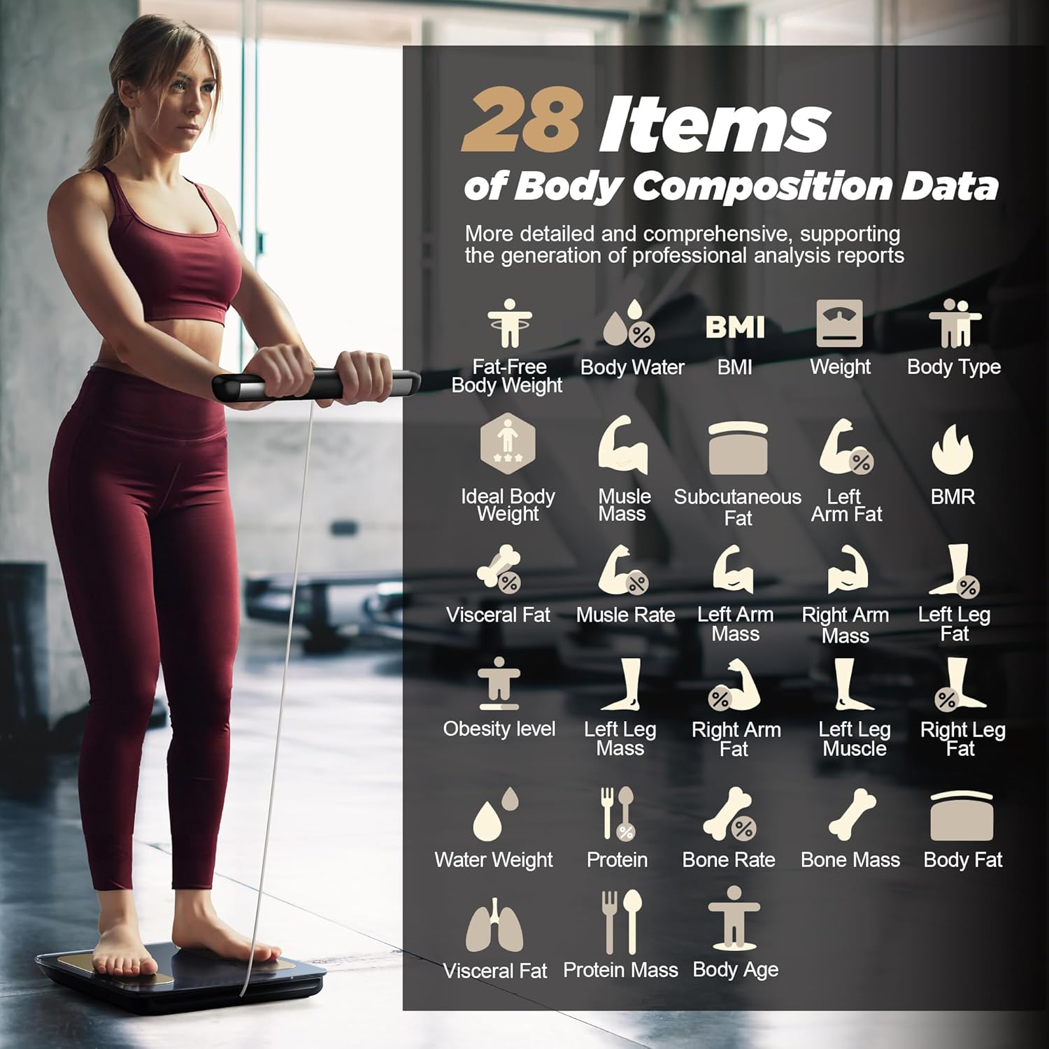 Detalle de RunStar Scale 8-Electrode Body Composition