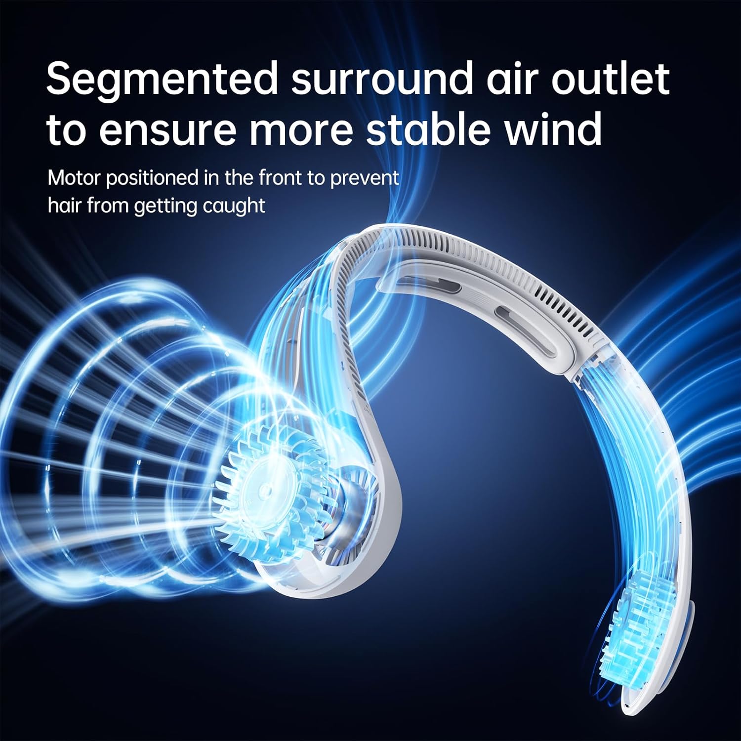 Thumbnail 2 de JISULIFE Portable Neck Fan Upgraded – Bladeless Hands-Free Personal Cooling
