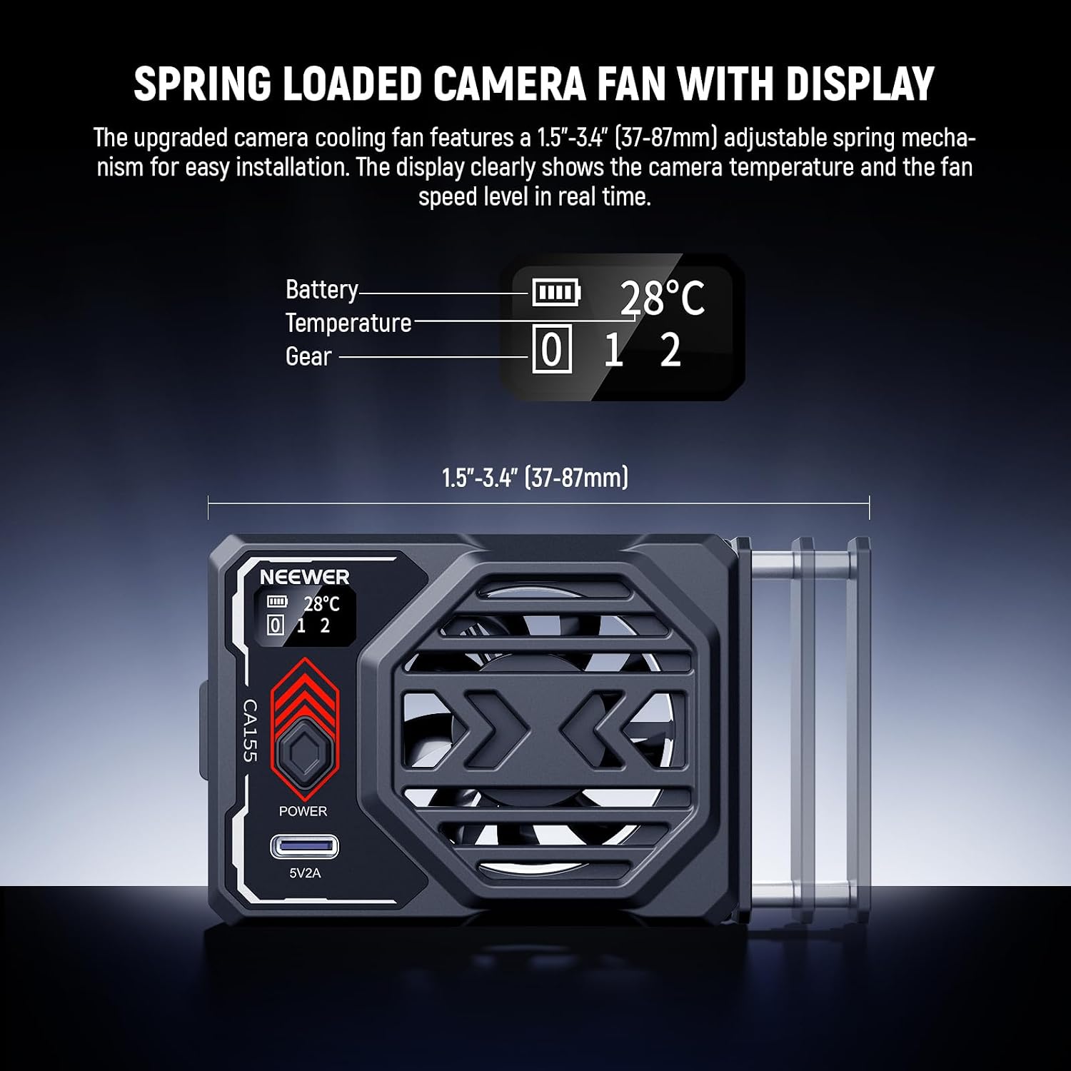 Detalle 2 de NEEWER BASICS Camera Cooling Fan with Battery