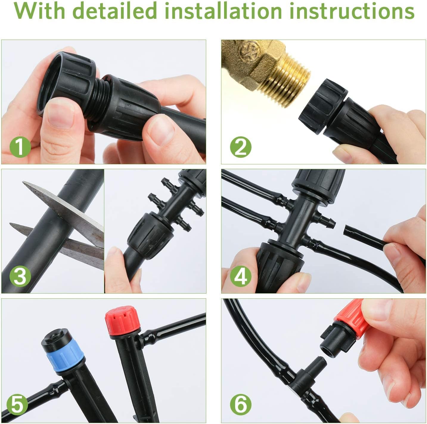 Thumbnail 3 de MIXC 68M/226FT Drip Irrigation System Kit