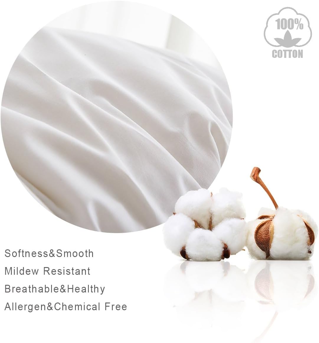 Detalle de HOMEFOUCS down and feather pillows 58 x 74 cm