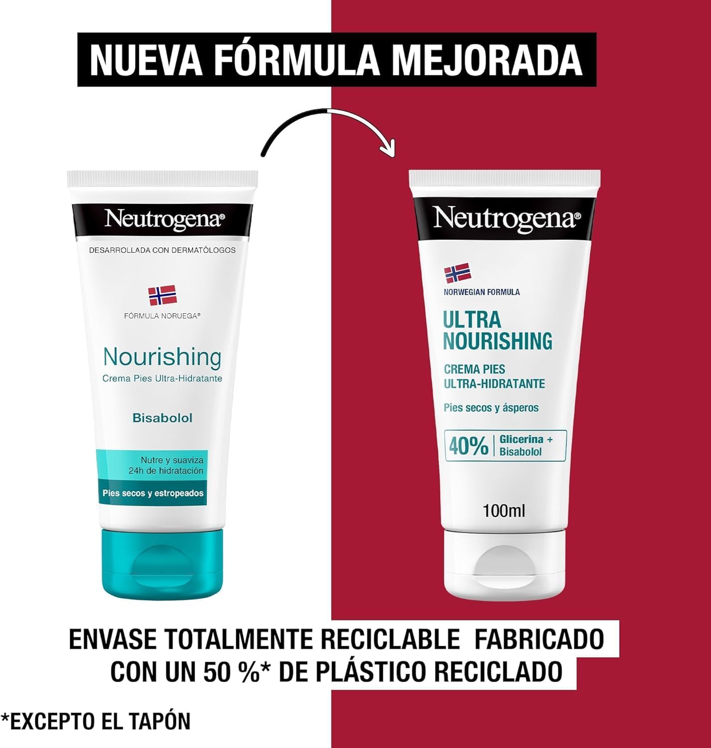 Thumbnail 6 de Neutrogena Fórmula Noruega Crema de Pies Ultra Hidratante (100 ml) — para pies secos y ásperos